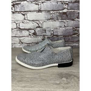 Miista London Black White Leather Cracked Print Center Zip Shoes Women 39EU/8.5M